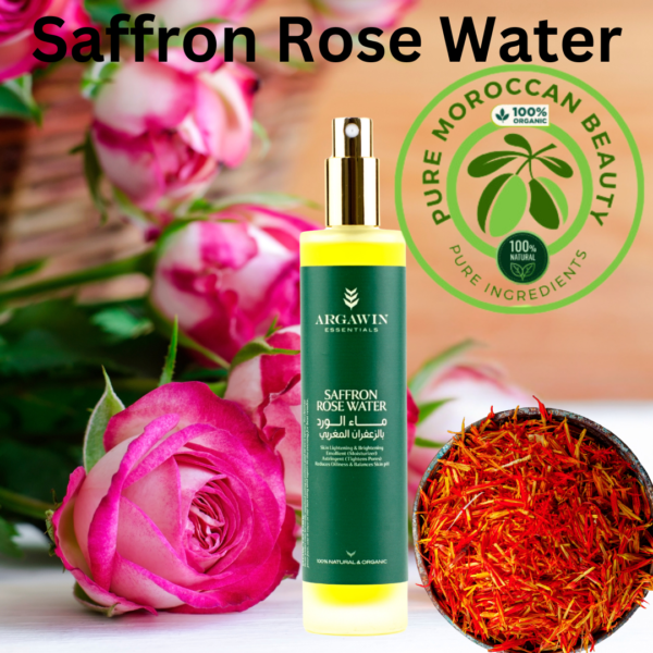 Moroccan Saffron Rose Water 100 ml - Image 2