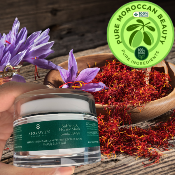 Moroccan Saffron & Honey Mask 50ml - Image 2